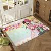 TO LOVE RU D-DARKNESS Floor Mat Soft Thickened Absorbent Non-Slip Bedroom Living Room Door Mat Home Decor Flannel Rugs