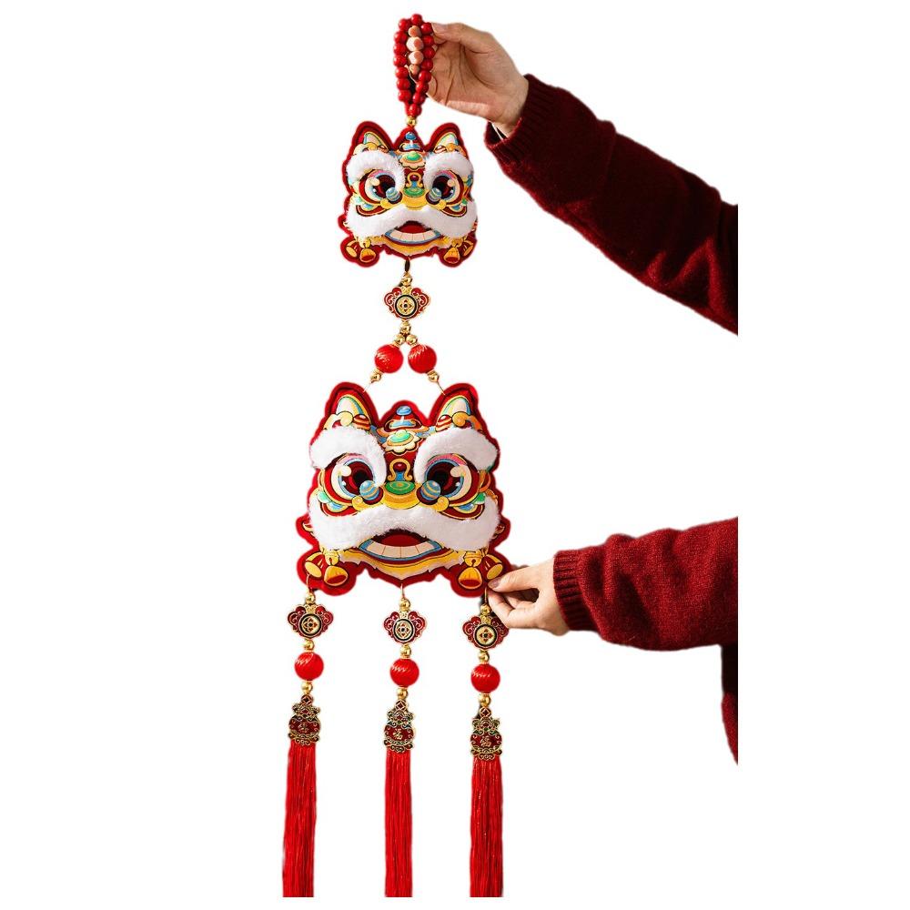 Traditional Lucky Charm Door Hanging Handmade Horse Year Desktop Ornament Entrance Decoration