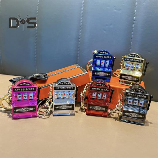 Мини-казино игровая консоль брелок портативный пластиковый брелок забавный подарок для геймеров многофункциональный игровой брелок
