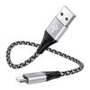 Кабель USB Type C 50 см 3A для быстрой зарядки QC3.0 совместимый кабель для зарядки типа C Высокопрочный нейлоновый кабель для зарядки iPhone 16 с переходом с A на Type C