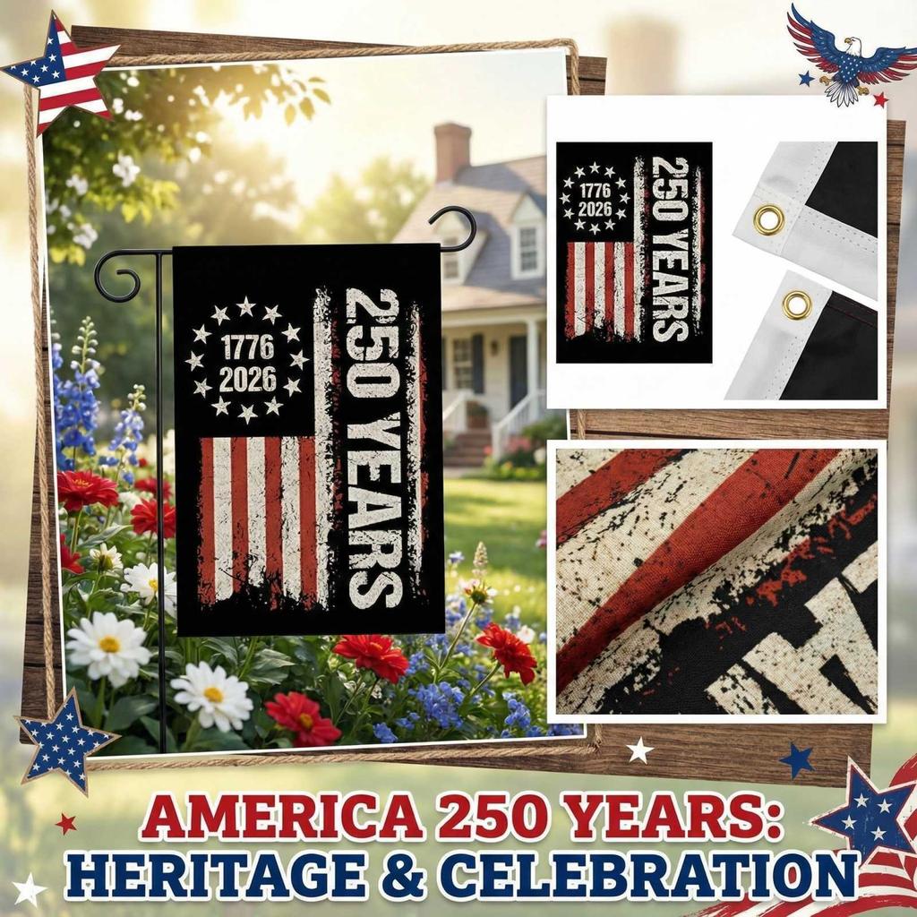 Декоративный садовый флаг к 250-летию Соединенных Штатов