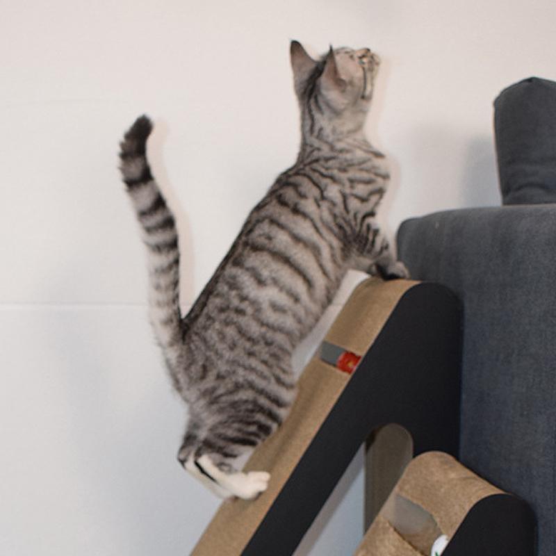 Cat Scratching Cardboard Pet Cat Scratcher Board Wear-Resistant Cat Scratch Pad Claw Grinding Posts Interactive Vertical Cat