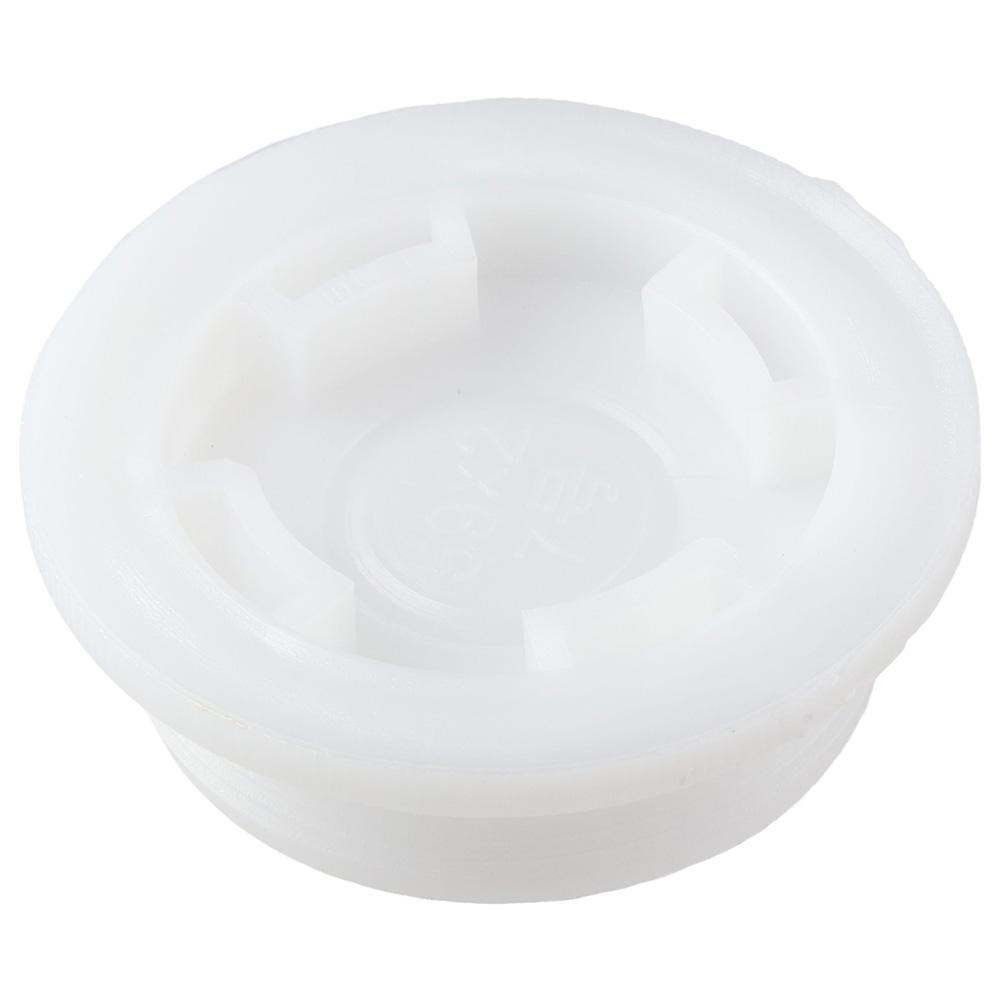 5PCS Plastic Bung Caps White Poly Buttress Waterproof Plastic Drum Plugs Fine Thread