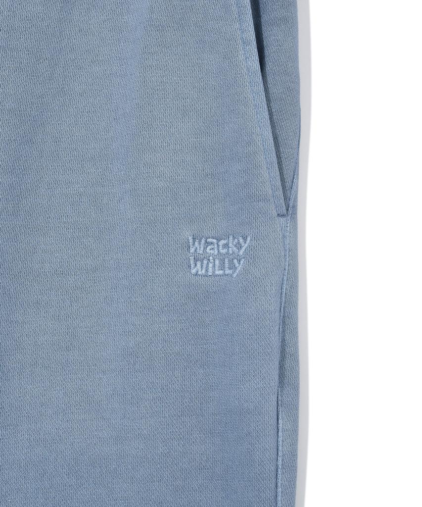 WACKY WILLY Pigment Washed Sweatpants Blue