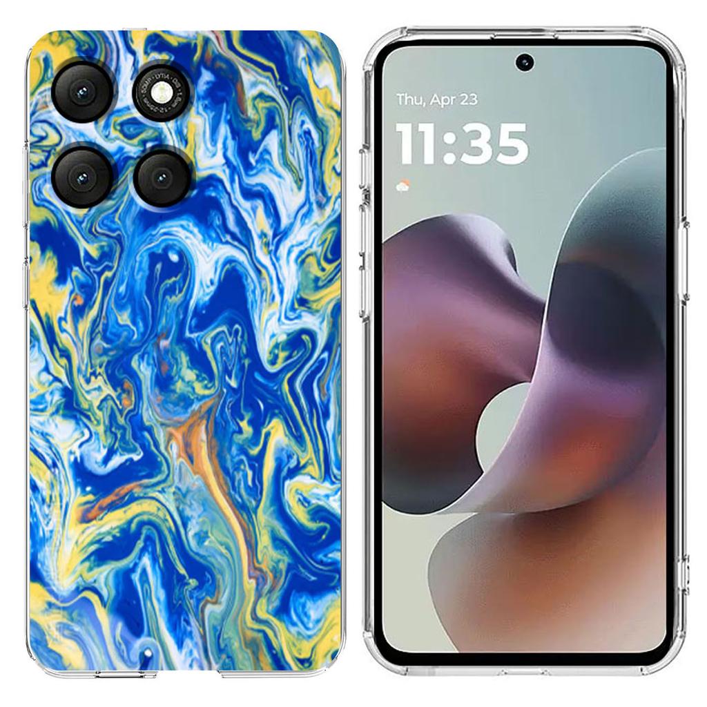 For Motorola Moto G56 5G Case Marble Pattern Printing Soft TPU Phone Cover