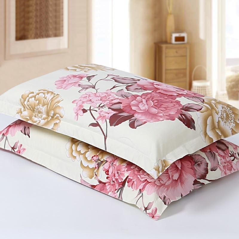 2Pcs 48X74Cm Printed Pillow Case Bed Pillowcases Standard Pillow Cover for Bedding Bedroom (No Filler)