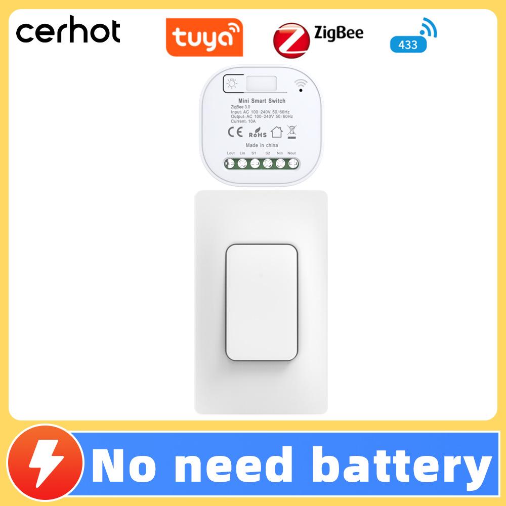 Graffiti Smart Wireless WiFi/ZigBee Remote Control Switch – Battery-Free, Mobile App Timer, Easy Installation.