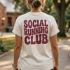 Running Club Shirt | Social Running Club Comfort Colors Tee | Retro Run Club Tshirt | Running Shirt Women | Runner Gift | Run Club Merch