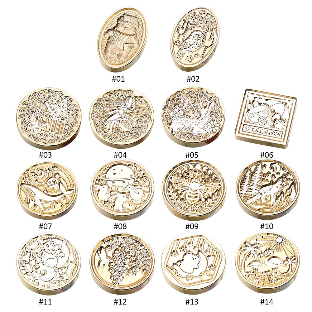 Великобритания, медная головка специальной формы, классическая винтажная восковая головка для штампа для подарка, скрапбукинга