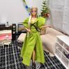 30 см FR Супермодель Звездная Принцесса Куклы Игрушки 1/6 BJD Кукла Модный Дизайн Зеленое Платье Золотые Длинные Волосы Подвижные Суставы Игрушки для Переодевания