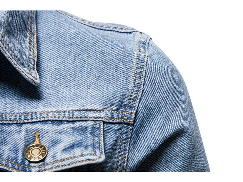 Мужская повседневная джинсовая рубашка-куртка 2025 года - Японский стиль, Весна/Осень, Популярная рабочая верхняя одежда.