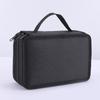 High Quality Custom 3-Layer Canvas Pencil Case with Portable Handles Large Capacity Art Supplies Bag in Multiple Colors