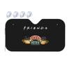 Classic TV Show Central Perk Friends Car Sun Visor Sunshade Blocks UV Rays Heat Protection Foldable Front Windshield Sun Shield