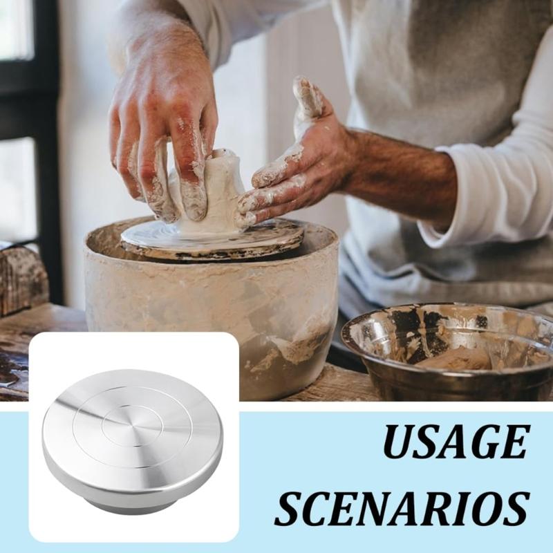 6/8/10/12 дюймов Двустороннее гончарное колесо-вертушка Поворотный круг для лепки Поворотный круг Поворотный круг для лепки глины