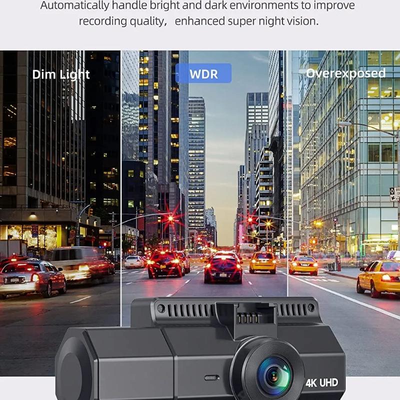 3-канальный автомобильный видеорегистратор Dash Cam 4K камера GPS WiFi для автомобильного видеорегистратора Black Box Видеорегистратор Night Vision Автомобильные аксессуары