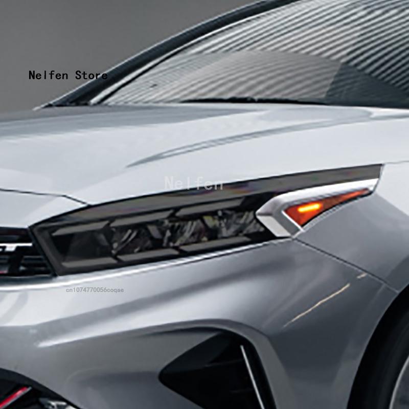 Для KIA Forte - Аксессуары Черная защитная пленка для тонировки фар автомобиля Прозрачная наклейка из ТПУ