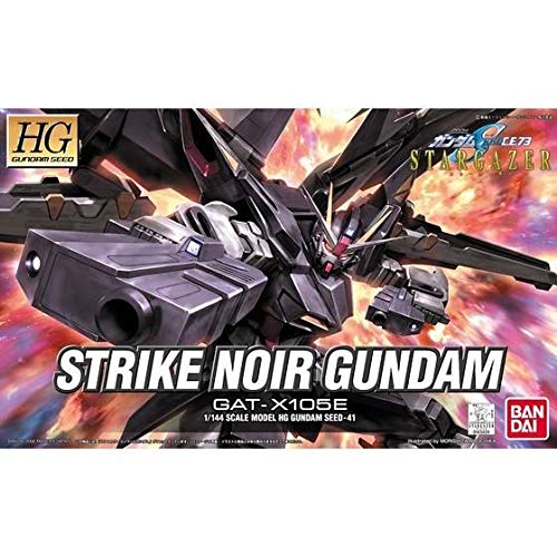 BANDAI SPIRITS HG Mobile Suit Gundam SEED C.E.73 STARGAZER Strike Noir Gundam 1/144 Scale Pre-Colored Plastic Model Kit
