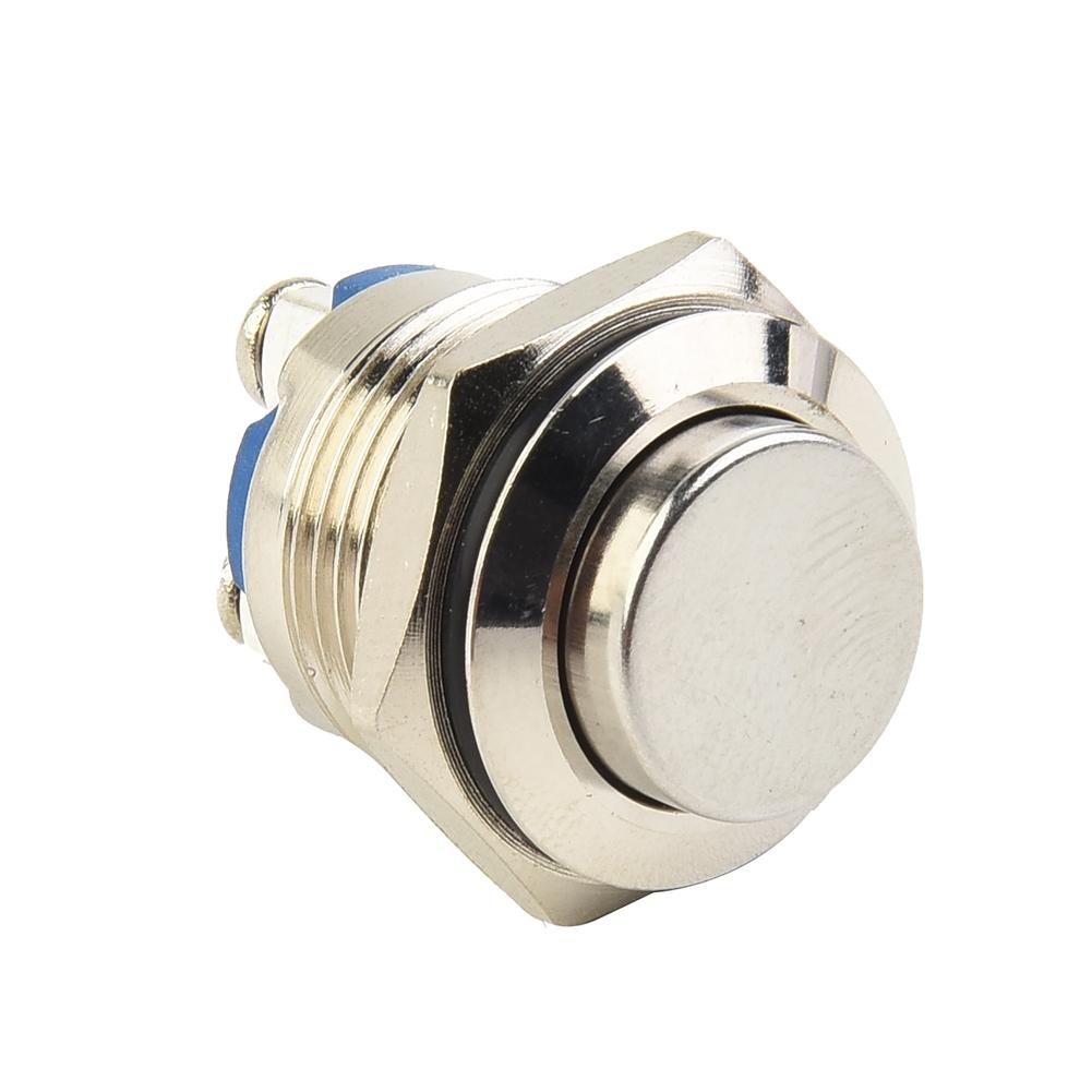 Momentary Push Button Switch Nickel-Plated Brass Screw Terminal Industrial
