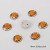 8/10/12mm Sewing Flatback Rhinestones Round Acrylic Beads Sew On Strass Crystal Stones For DIY Craft Scrapbook Decoration