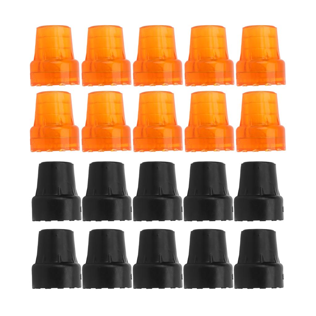 10pcs Crutch Tip Rubber 19mm Inner Diameter Slip Resistance Universal Heavy Duty Walking Cane Tip