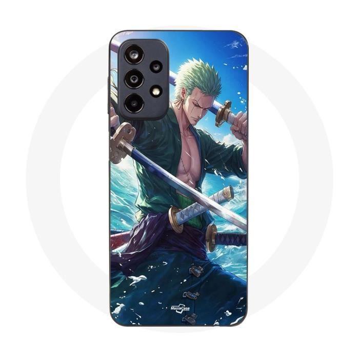 Coque Maniacase pour Samsung Galaxy A32 5g One Piece Roronoa Zoro epée manga anime