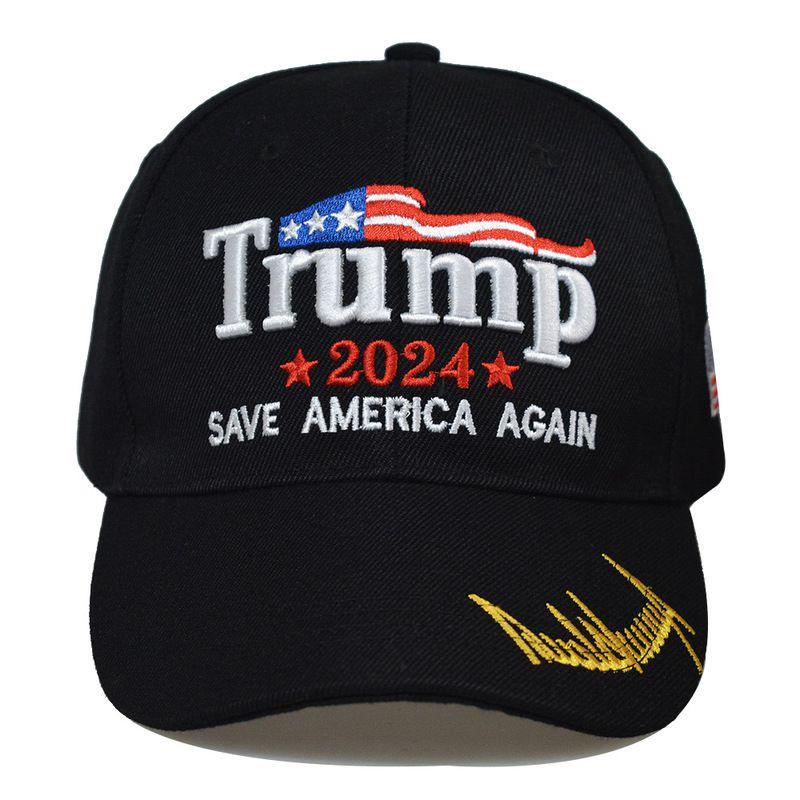 Take Trump America Back Usa Signature 2024 Red Shadow Embroidered Hat Cap