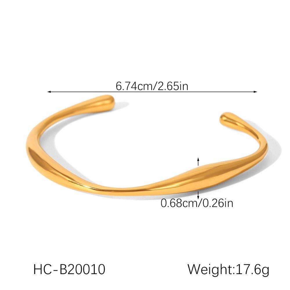 Geometric Classic Bangle Bracelet Stainless Steel Bracelets Open Cuff Bracelet Men Women