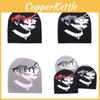 Fashion Portraits Figure And Letter Patterns Men Casual Knitted Hats Winter For