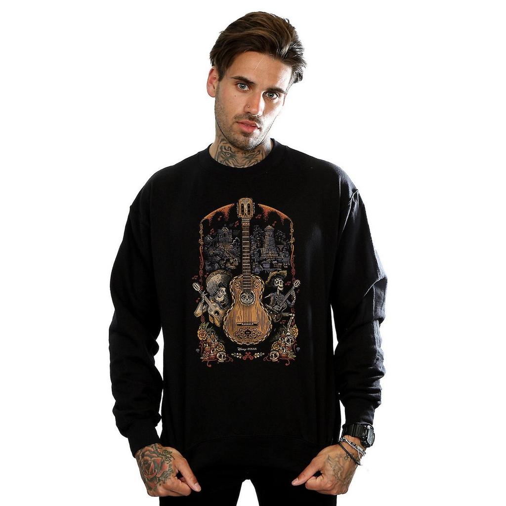 Disney Mens Coco Guitar Cotton Sweatshirt