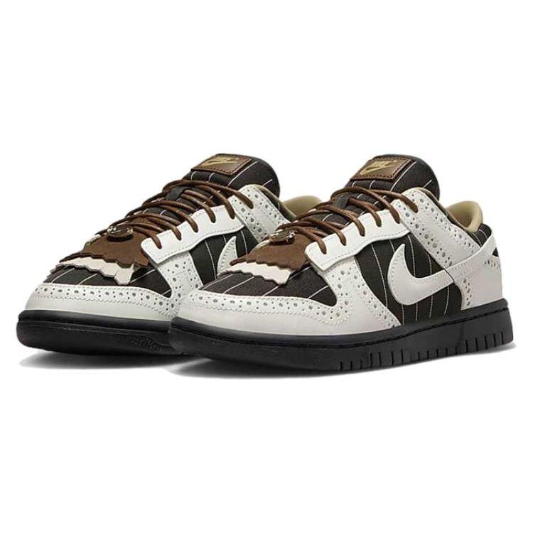 Nike Женские кроссовки Dunk Low LX Brogue Black Summit-White Cacao-Wow FV3642-010