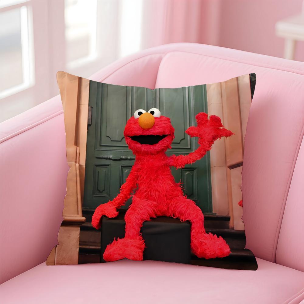 EElmo Cushion Cover Pillow Case Soft Friendly Fabric Concealed Zipper