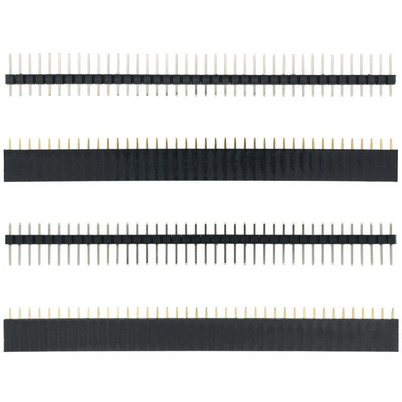 10pcs 1x40Pin 2.54mm Single Row Female + 10pcs 1x40 Male Pin Header Connector