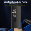 Насос для шин с светодиодным фонариком 150 фунтов на квадратный дюйм автомобильный воздушный компрессор для проверки давления в шинах цифровой портативный насос 4000 мАч