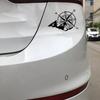 Наклейки из винила, вырезанные по контуру, для украшения кузова автомобиля, разных размеров, с изображением компаса, розы ветров, водонепроницаемые, для декора автомобиля, наклейка-накладка для защиты от царапин