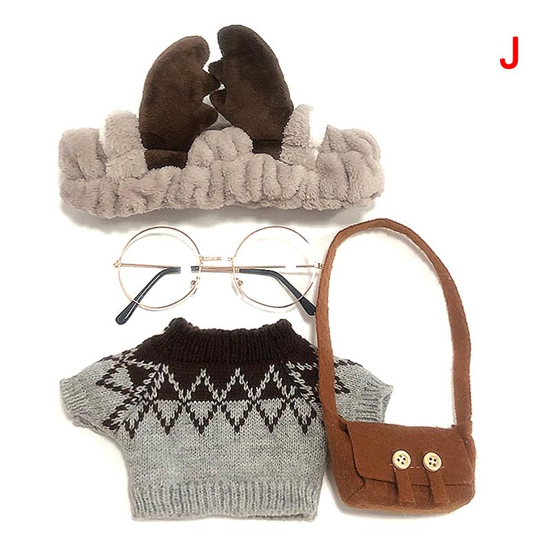 Комплект одежды для кукол 30 см, одежда для уток, плюшевая кукла, повязка на голову, сумка, очки, наряд