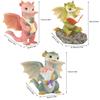 Fantasy Dragon Resin Sculpture Waterproof Miniature Decor for Aquarium Zen Garden & Patio Mythical Creature Collectible Art Gift