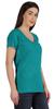 Inkmeso V Neck Basic Tee Classic Fit Short Sleeves Tshirt For Women Summer Cotton Tops