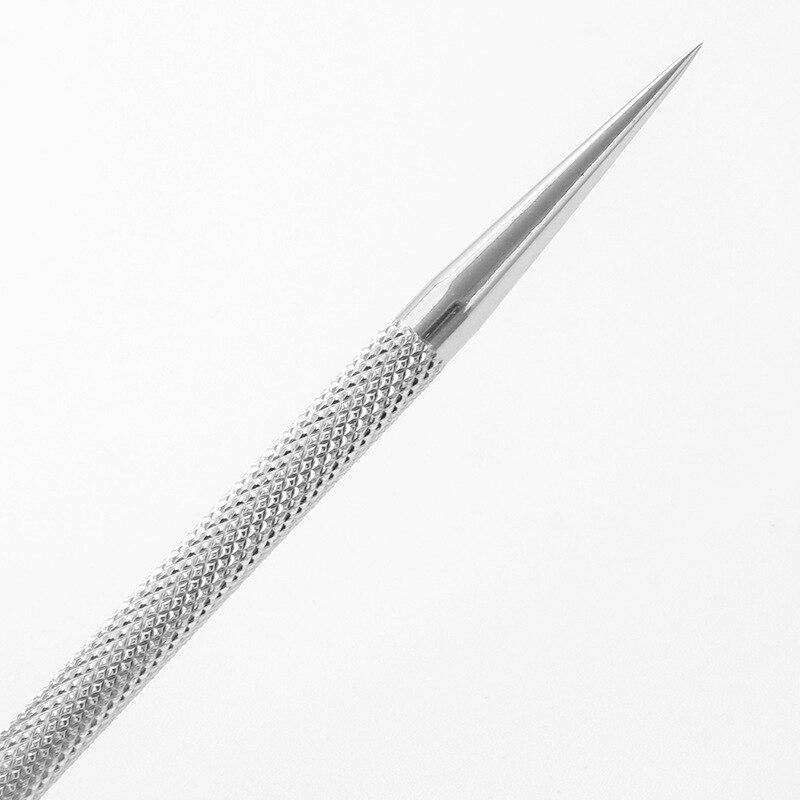 1 шт. Двусторонний пушер для кутикулы из нержавеющей стали, средство для удаления маникюра, палочки для маникюра, инструмент для нейл-арта KTY