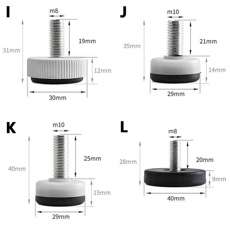 5 шт., защита для пола, опора для ног, подставка для ног, стол, болт для шкафа, регулируемая мебель
