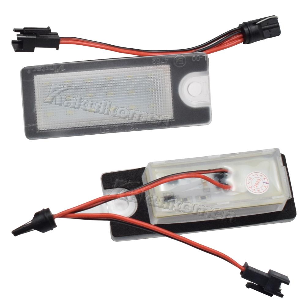 NO Error Free LED Number Plate Lamp For Volvo V70 XC70 2001-2007 XC90 2003 S80 1999-2003 S60 2001-2006 LED License Plate Light
