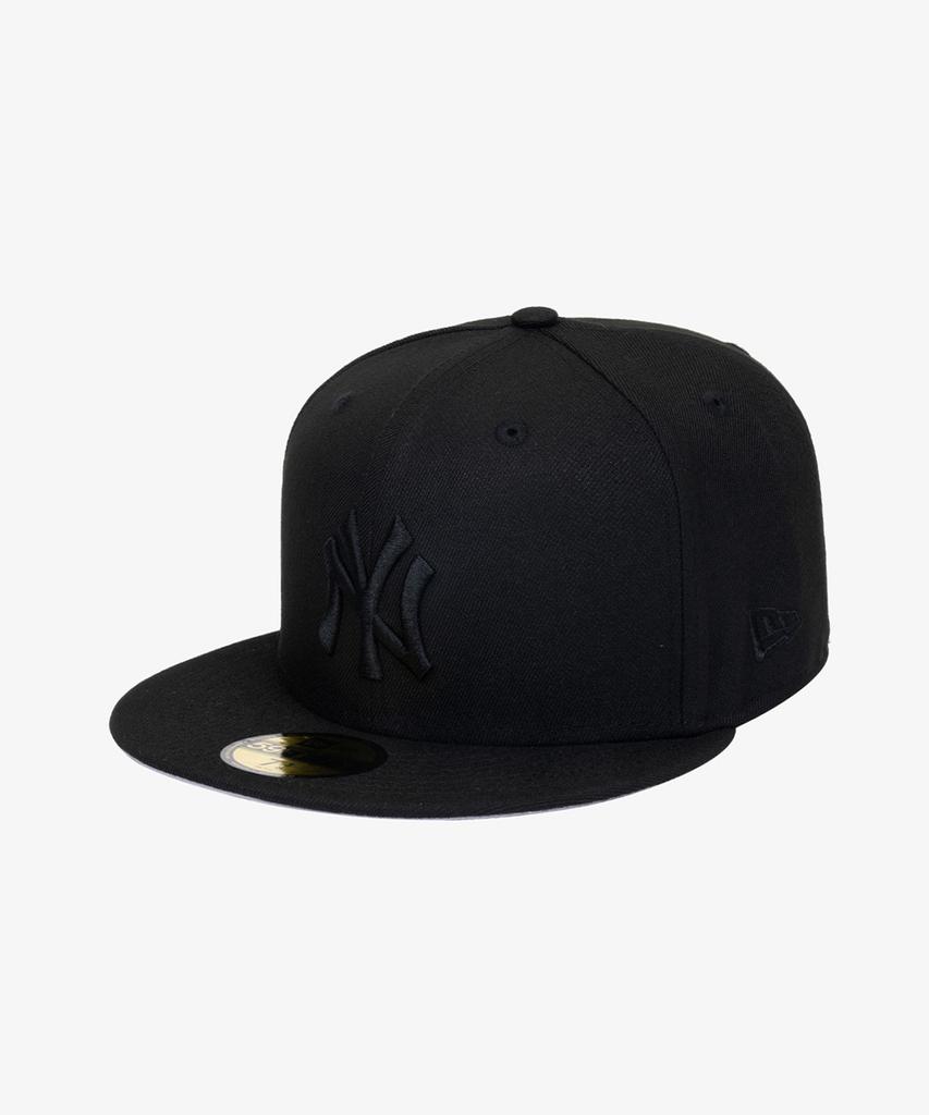 New Era Кепка MLB New York Yankees Базовая Приталенная Черный/Черный