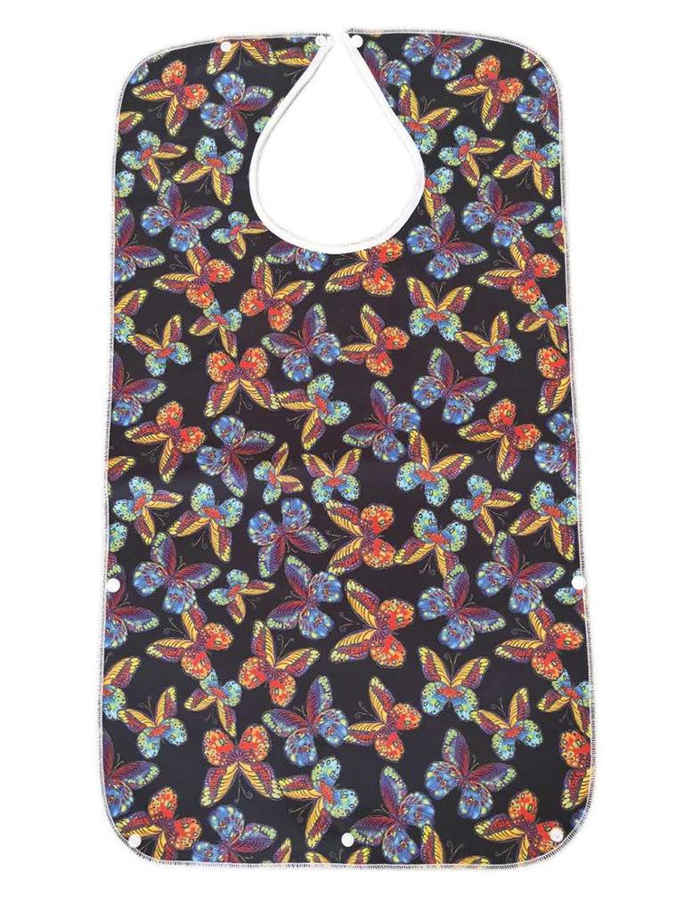 Водонепроницаемый клетчатый нагрудник для взрослых - герметичный, очень большой, устойчивый к пятнам, для столовой для пожилых людей