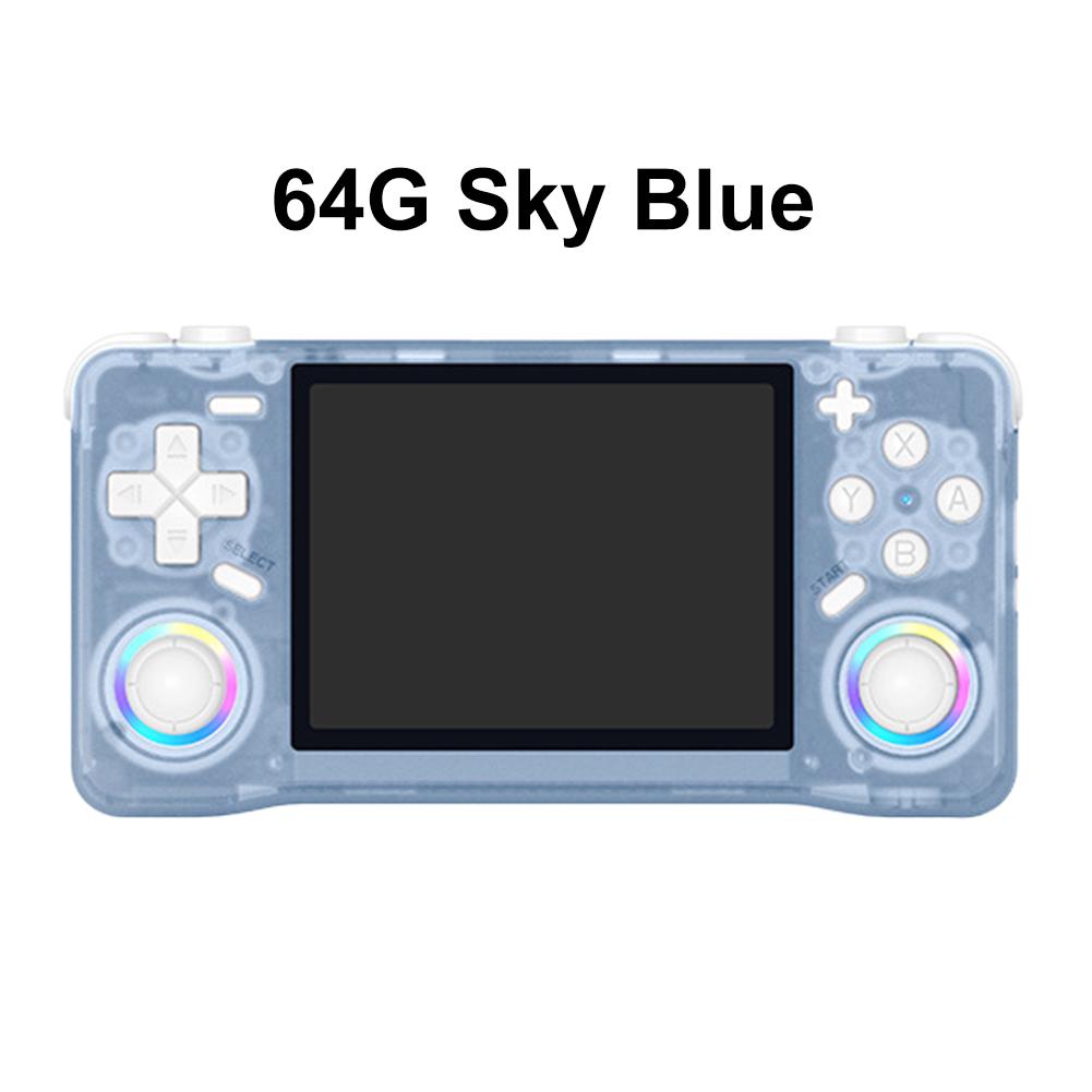 Новейшая портативная игровая консоль XF35H Retro, 3,5-дюймовый IPS-экран, система Linux, карманная игровая приставка, 64/128 ГБ встроенной памяти, 20000+ игр