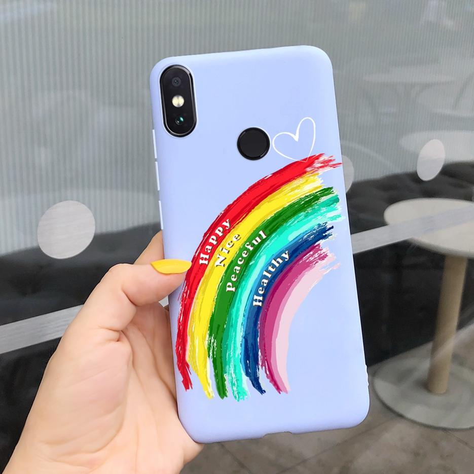 For Xiaomi Redmi Note 5 Pro Case Lovely Candy Painted Cover Soft Silicone Case For Xiaomi Redmi Note 5 Pro Note5Pro Cover Bumper
