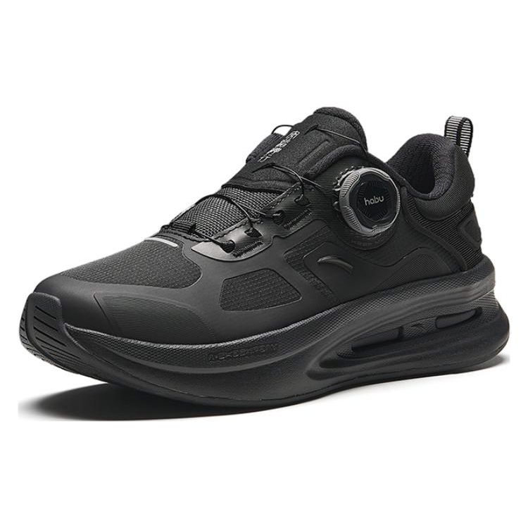 Anta Удобные нескользящие прочные низкие повседневные туфли женские кроссовки черные 122417711-2