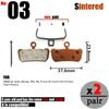 DELT 2 Pair Sintered Bicycle Disc Brake Pads Hydraulic Cycling MTB Bike For SRAM AVID SHIMANO FORMULA MAGURA HAYES Hope Part