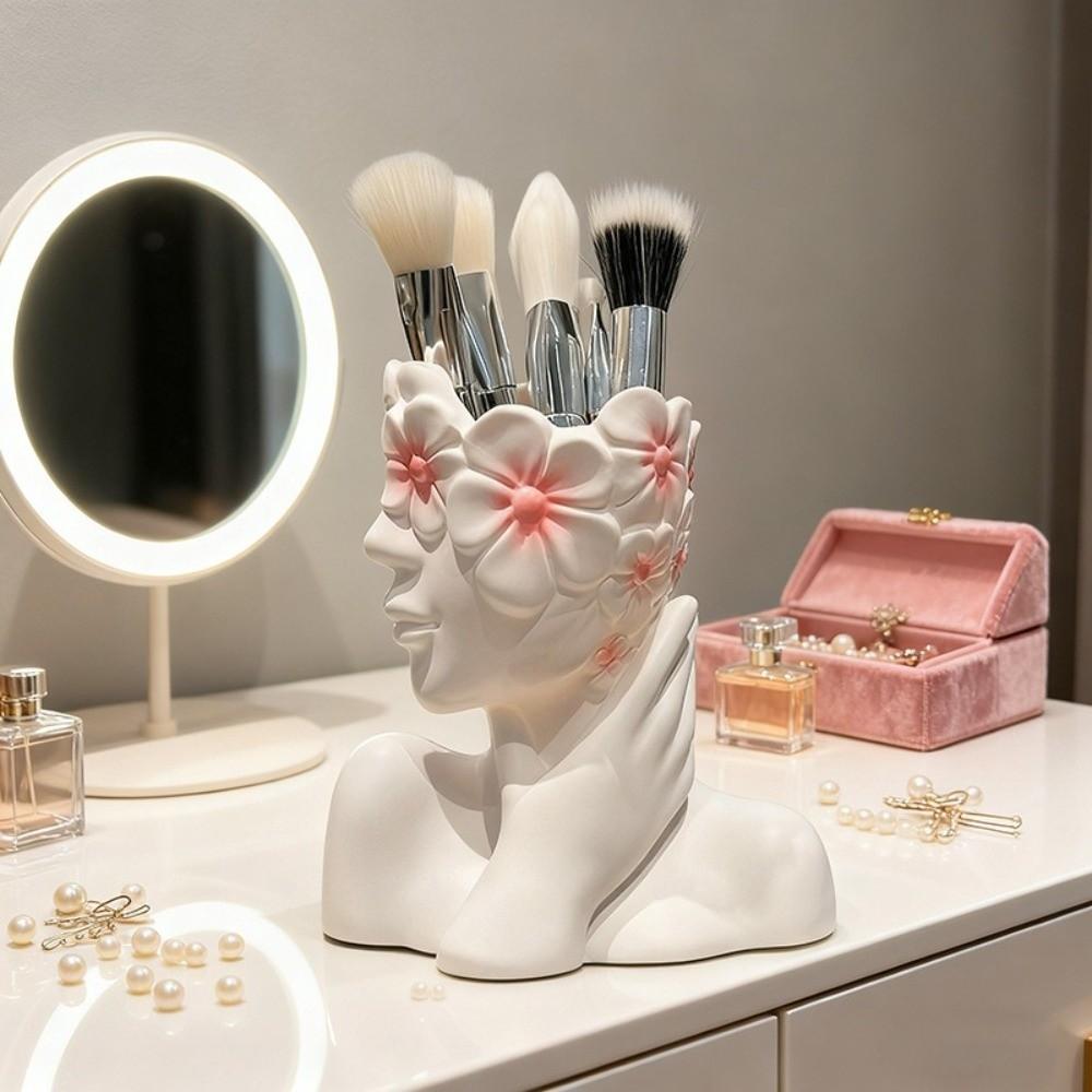 Multifunctional Storage Box Creative Makeup Brush Holder Desk Decoration For Brushes & Pens