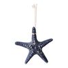 Starfish Hanging Decoration Coastal Starfish Ornament Beach Decor Resin Starfish Pendant for Home Bedroom Living Room Seaside Wedding Background Wall