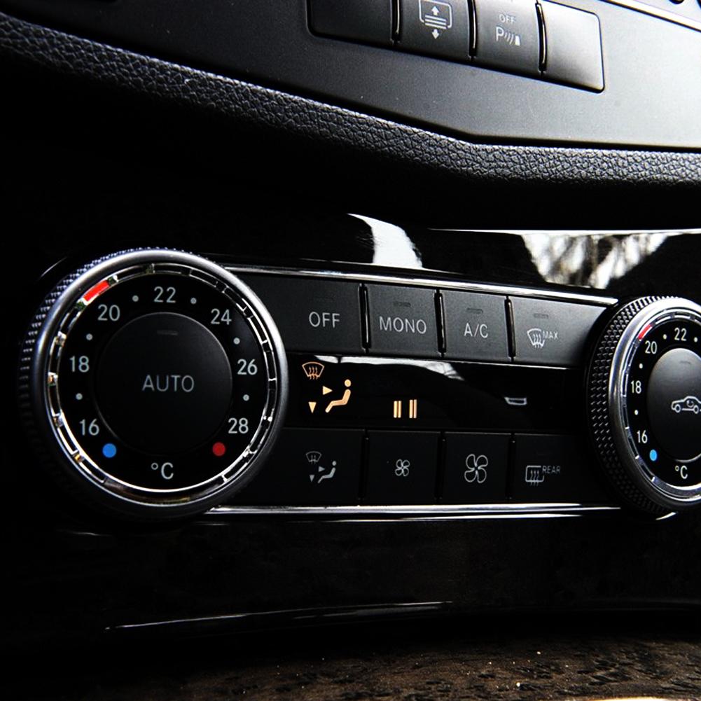 ABS черный для Mercedes Benz C Class W204 GLK X204 аксессуары интерьер центральной консоли кондиционер кнопка переменного тока