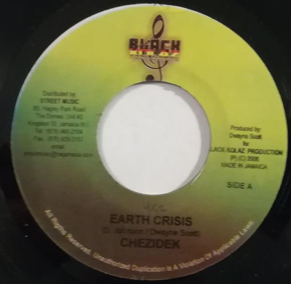 7-дюймовая пластинка CHEZIDEK Earth Crisis NONE Черный Колаж 2008 Ямайка Регги Ска Даб Б/у